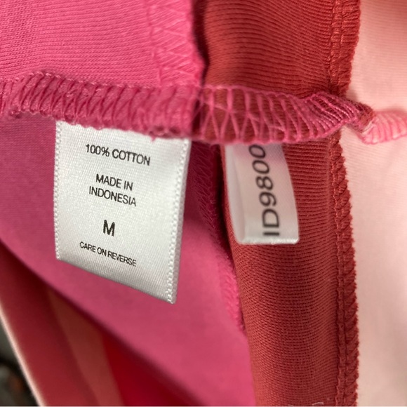 New York & Company Pink Red Dress Medium Sleeves Less Pull Over Cotton - Picture 14 of 15